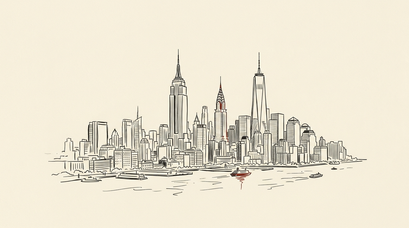 Illustration of the New York City skyline
