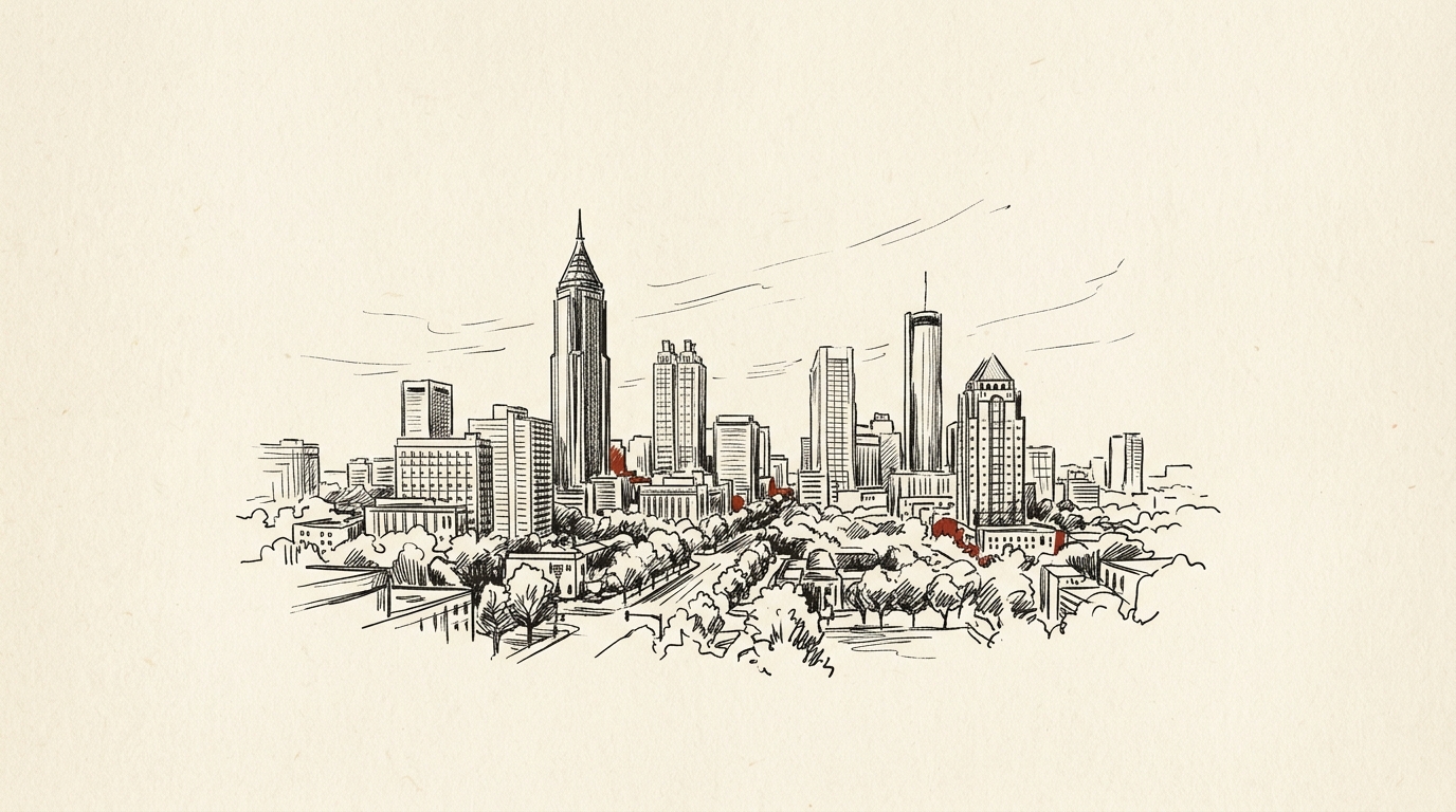 Illustration of the Atlanta skyline