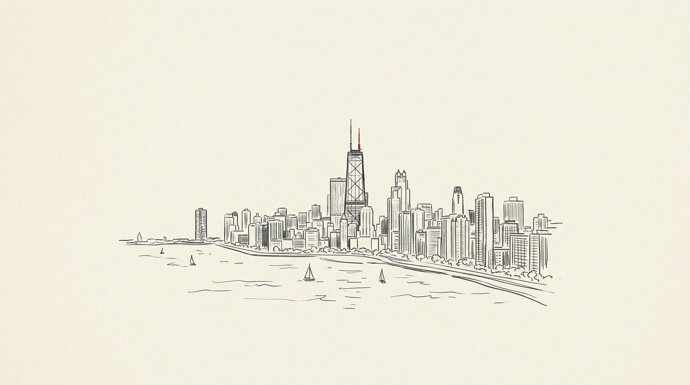 Illustration of the Chicago skyline