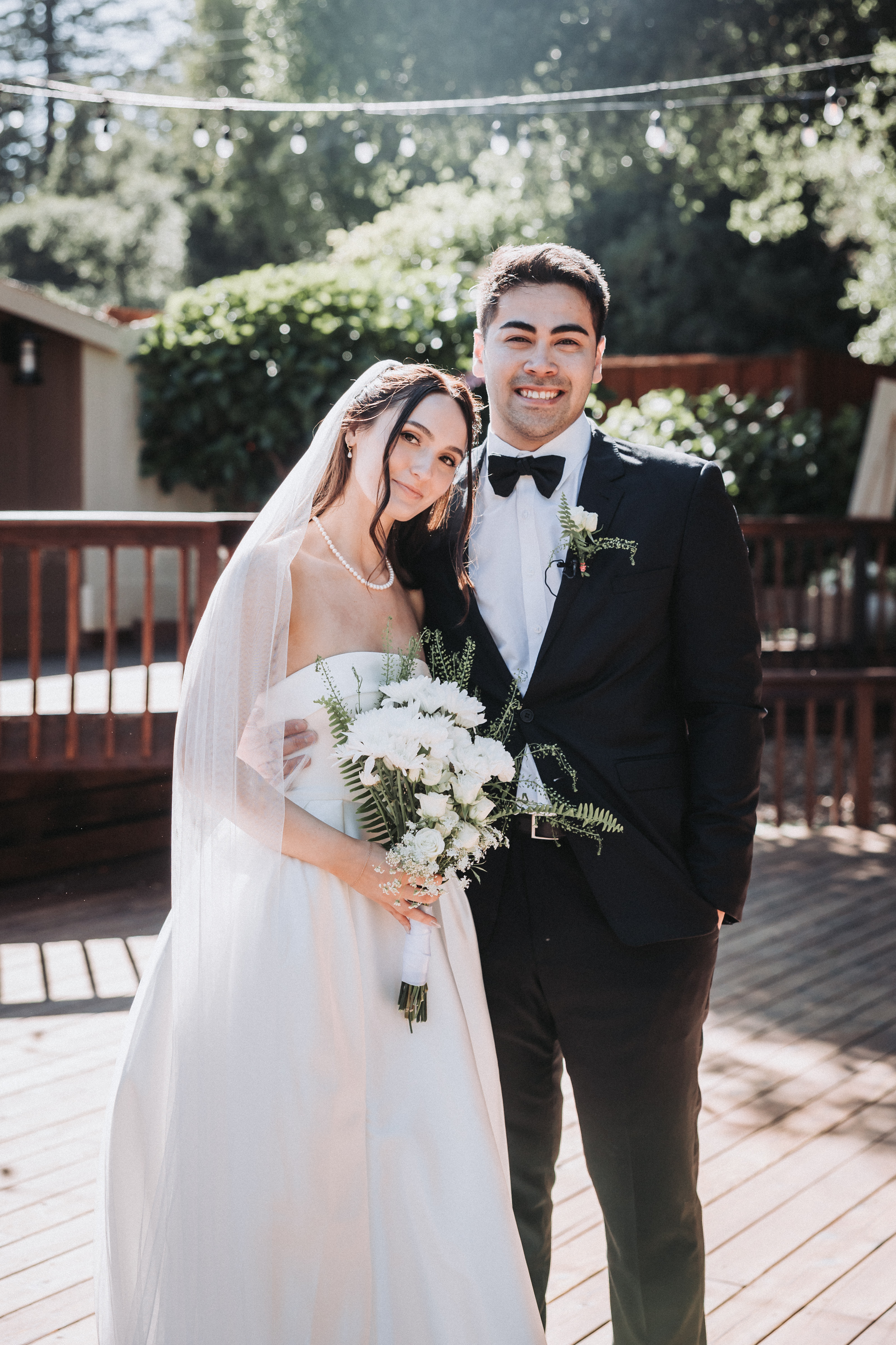 Bride holding her bouquet