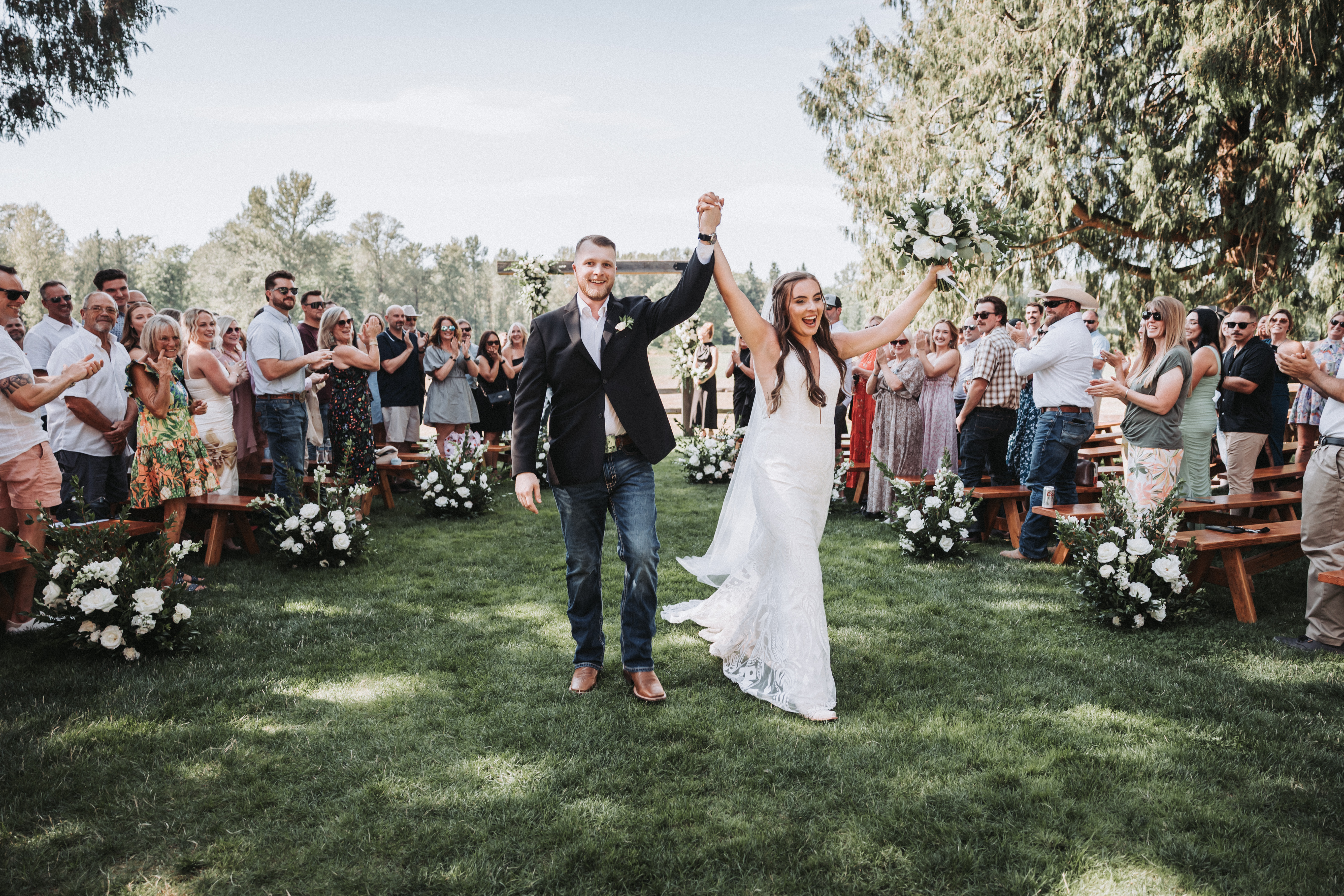 Couple walking hand in hand