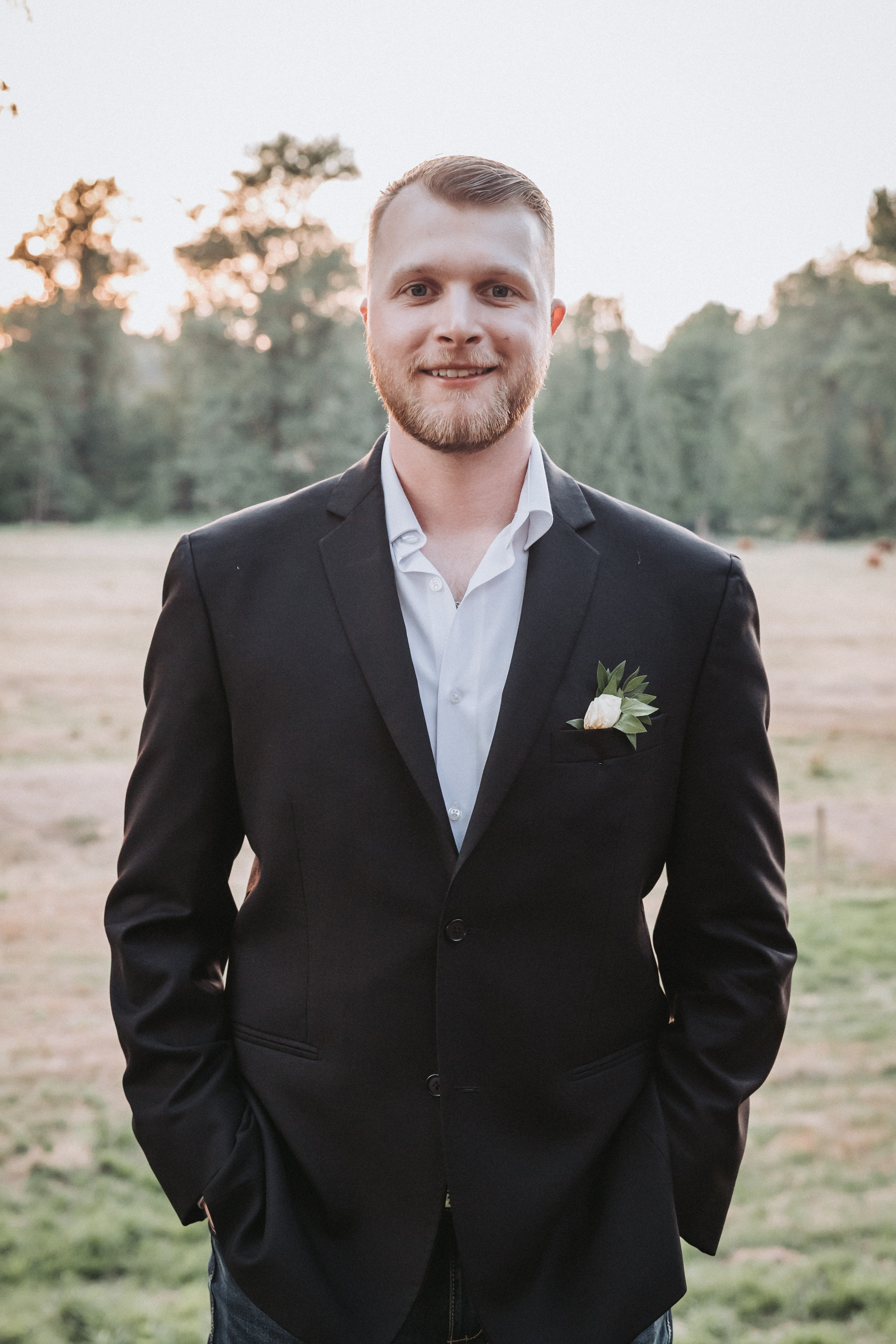 Portrait, golden hour at Nasher Sculpture Center — Dallas, Texas wedding photography