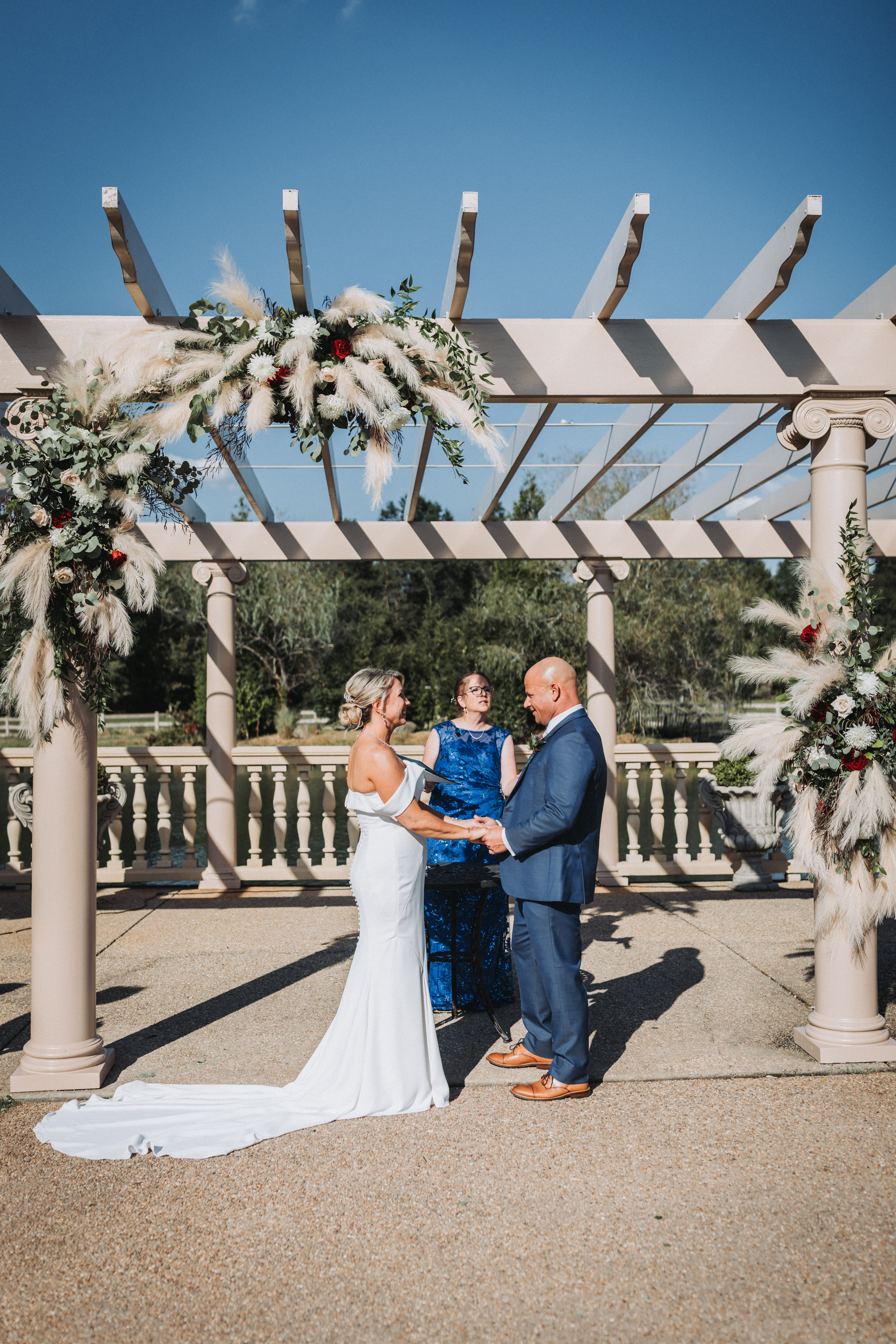 Night, under the lights at Hotel Crescent Court — Dallas, Texas wedding photography
