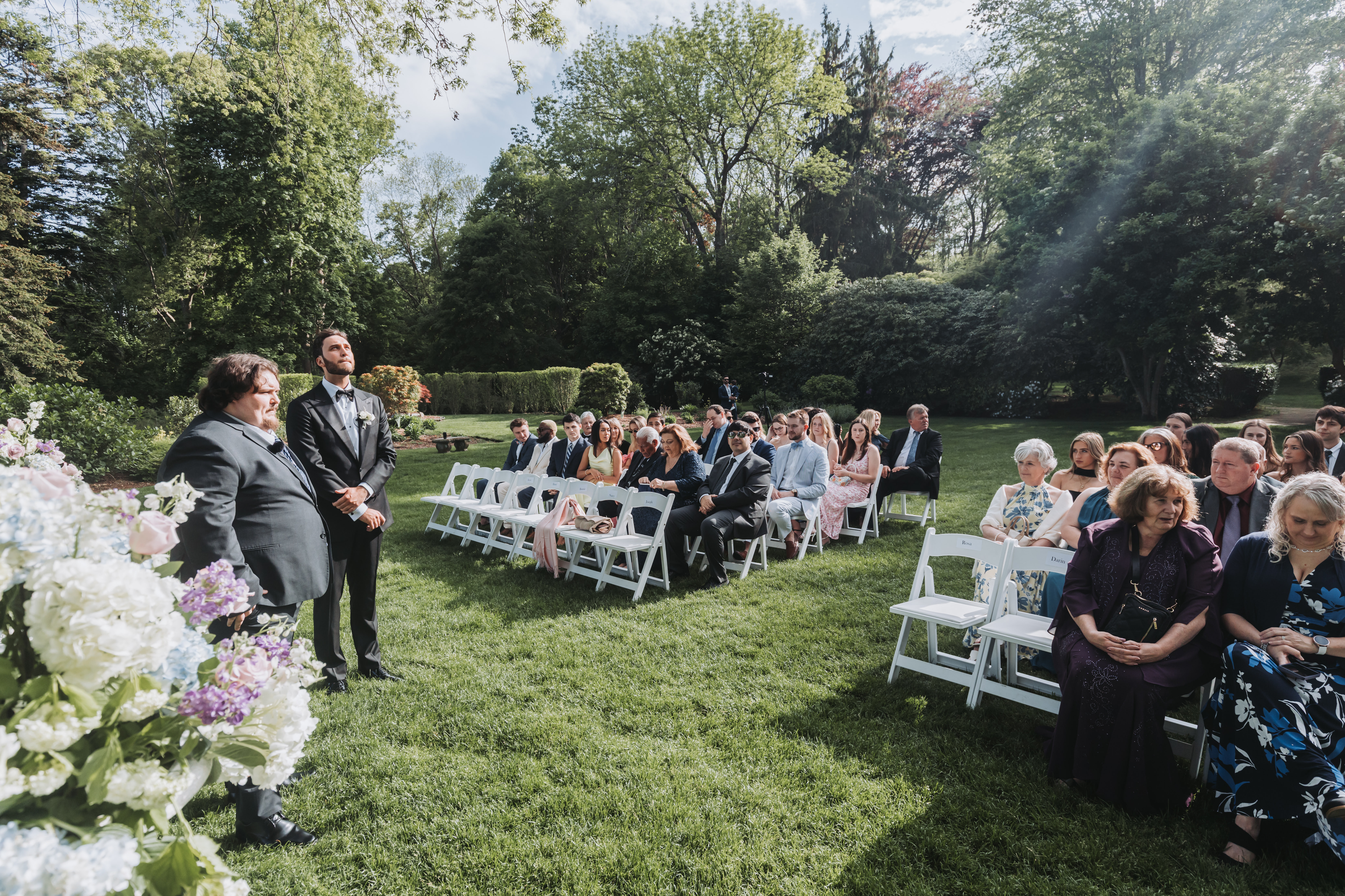 Toasts raised during reception