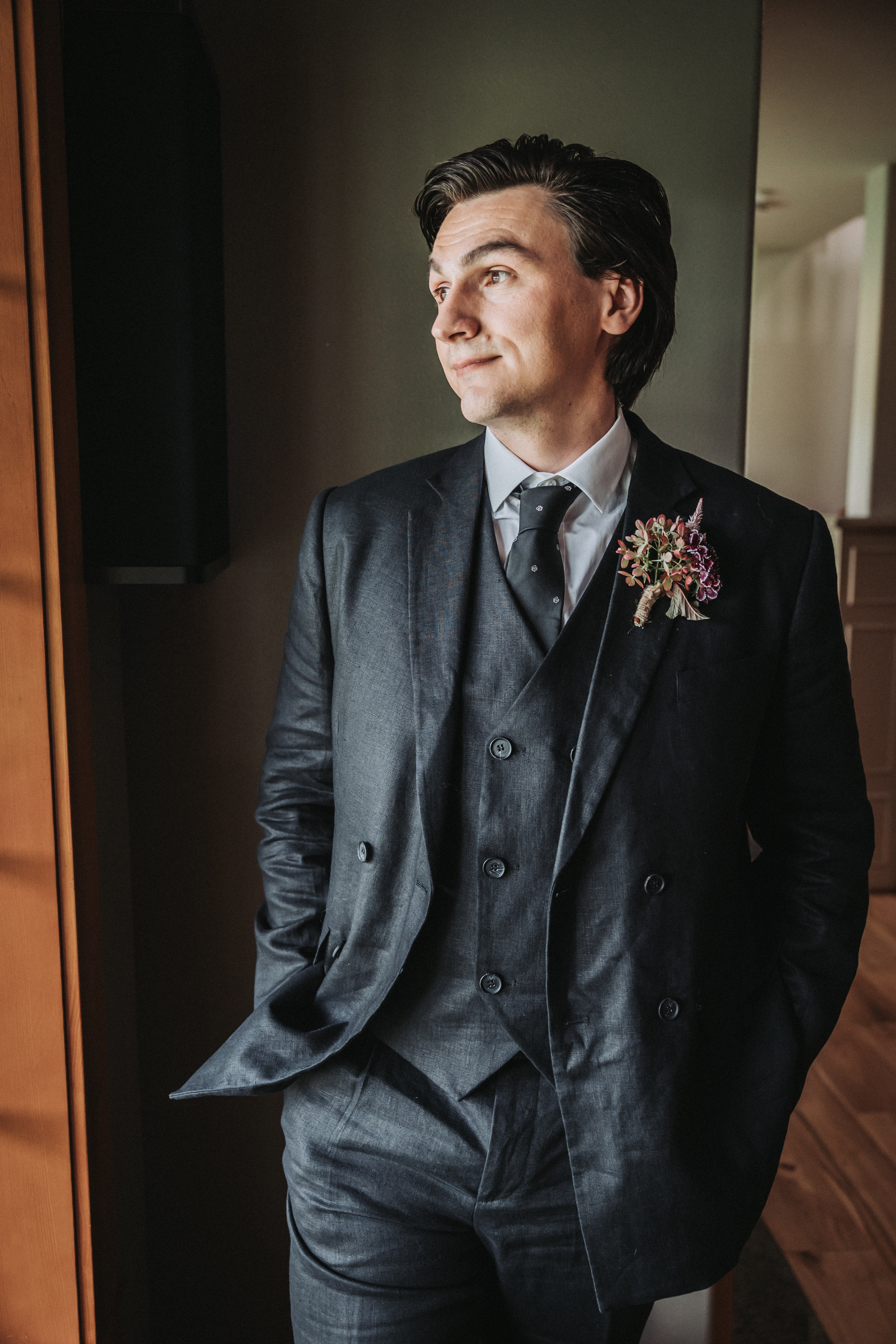 Portrait, golden hour at Green Door Gourmet — Nashville, Tennessee wedding photography