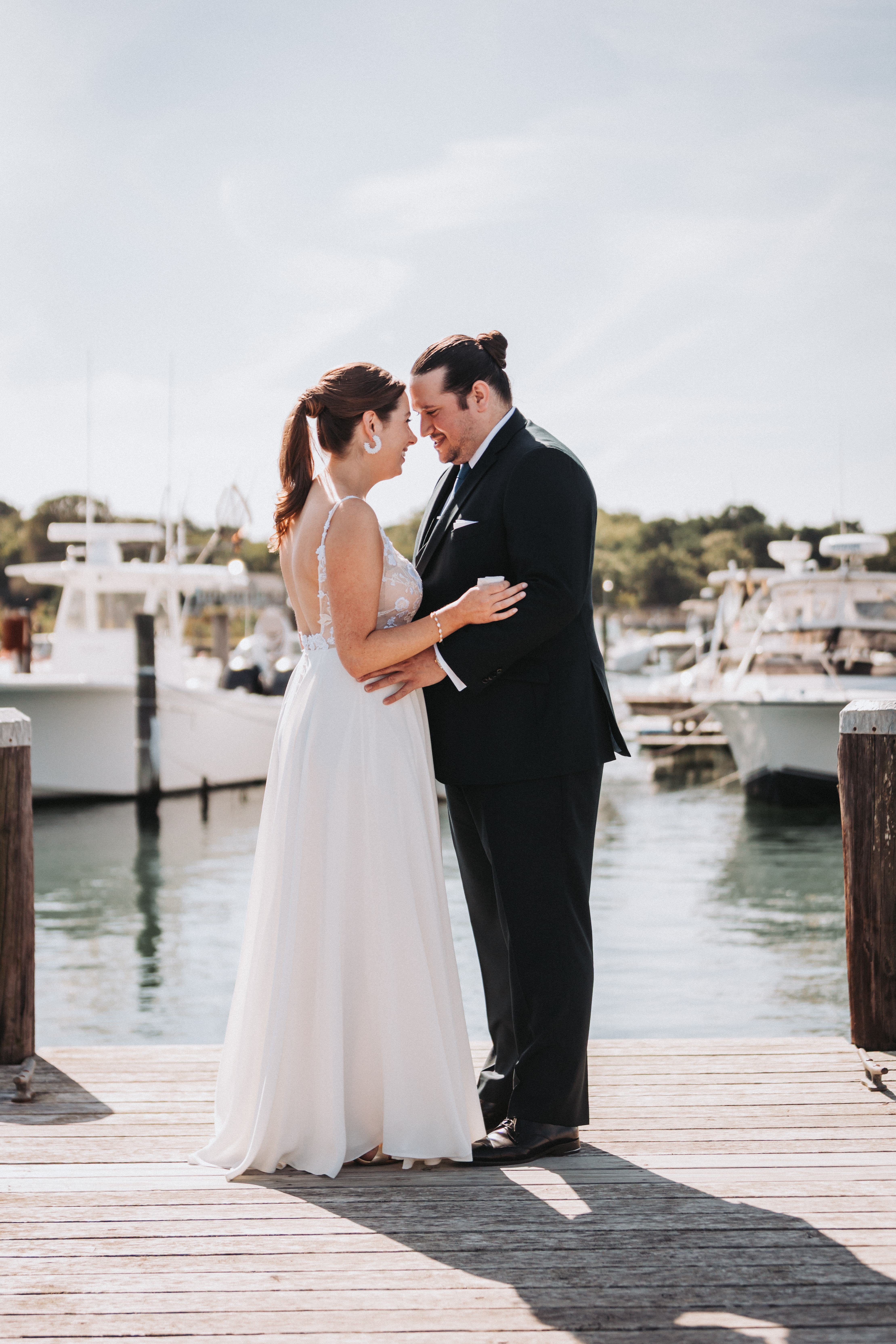 Portrait, golden hour at Artists For Humanity — Boston, Massachusetts wedding photography