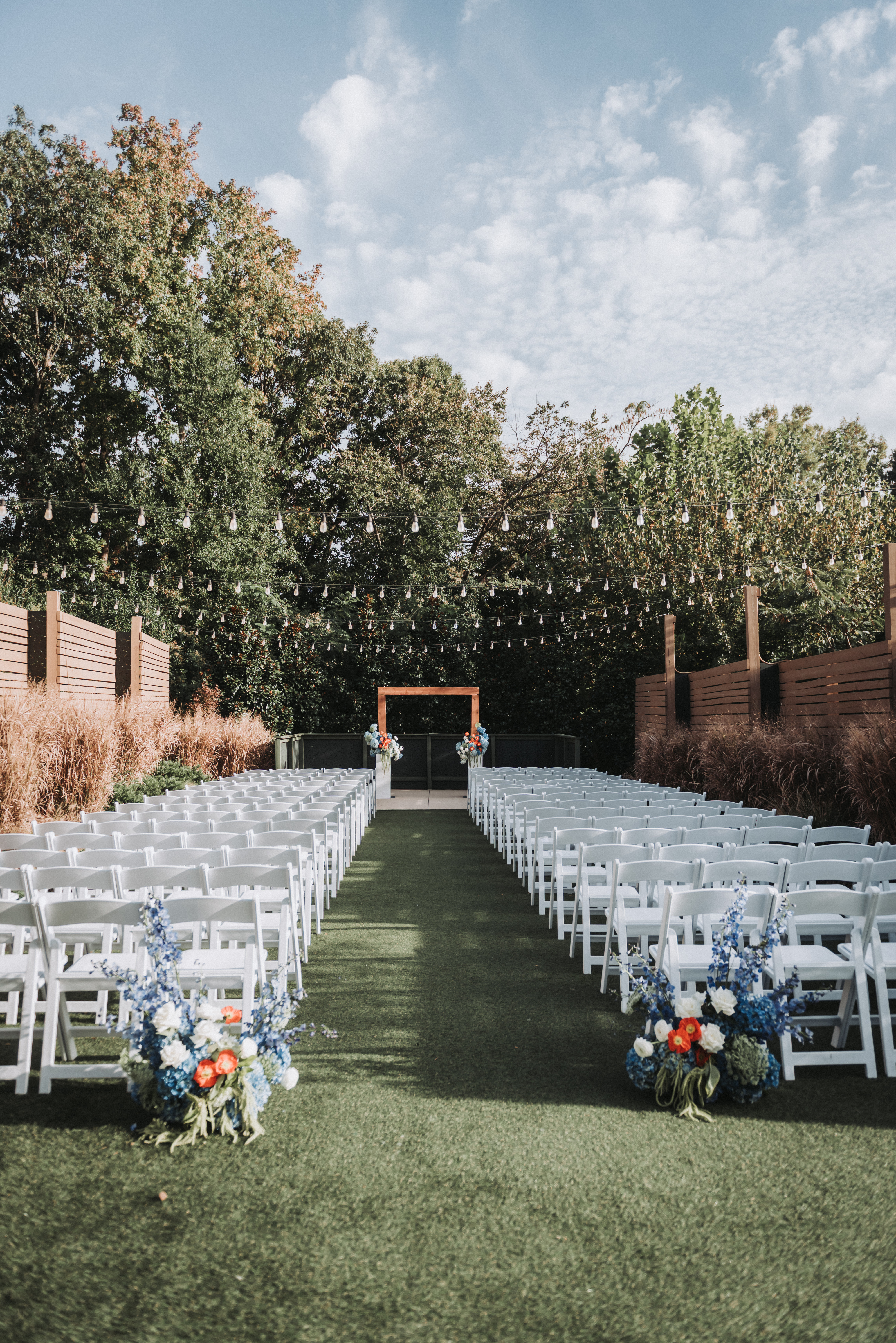 Portrait, golden hour at Selwyn Avenue Presbyterian — Charlotte, North Carolina wedding photography