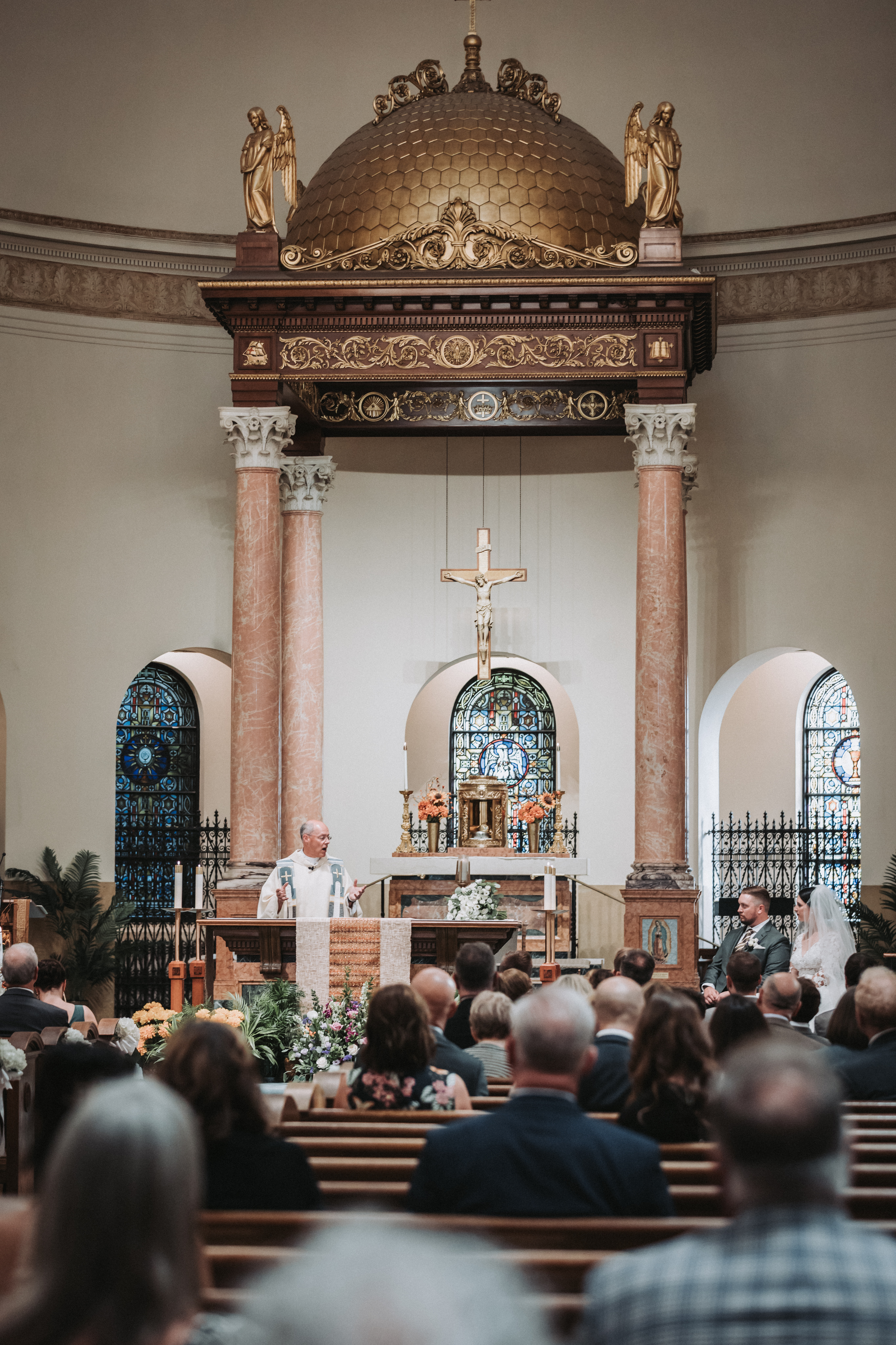 The recessional at The Langham — Chicago, Illinois wedding photography