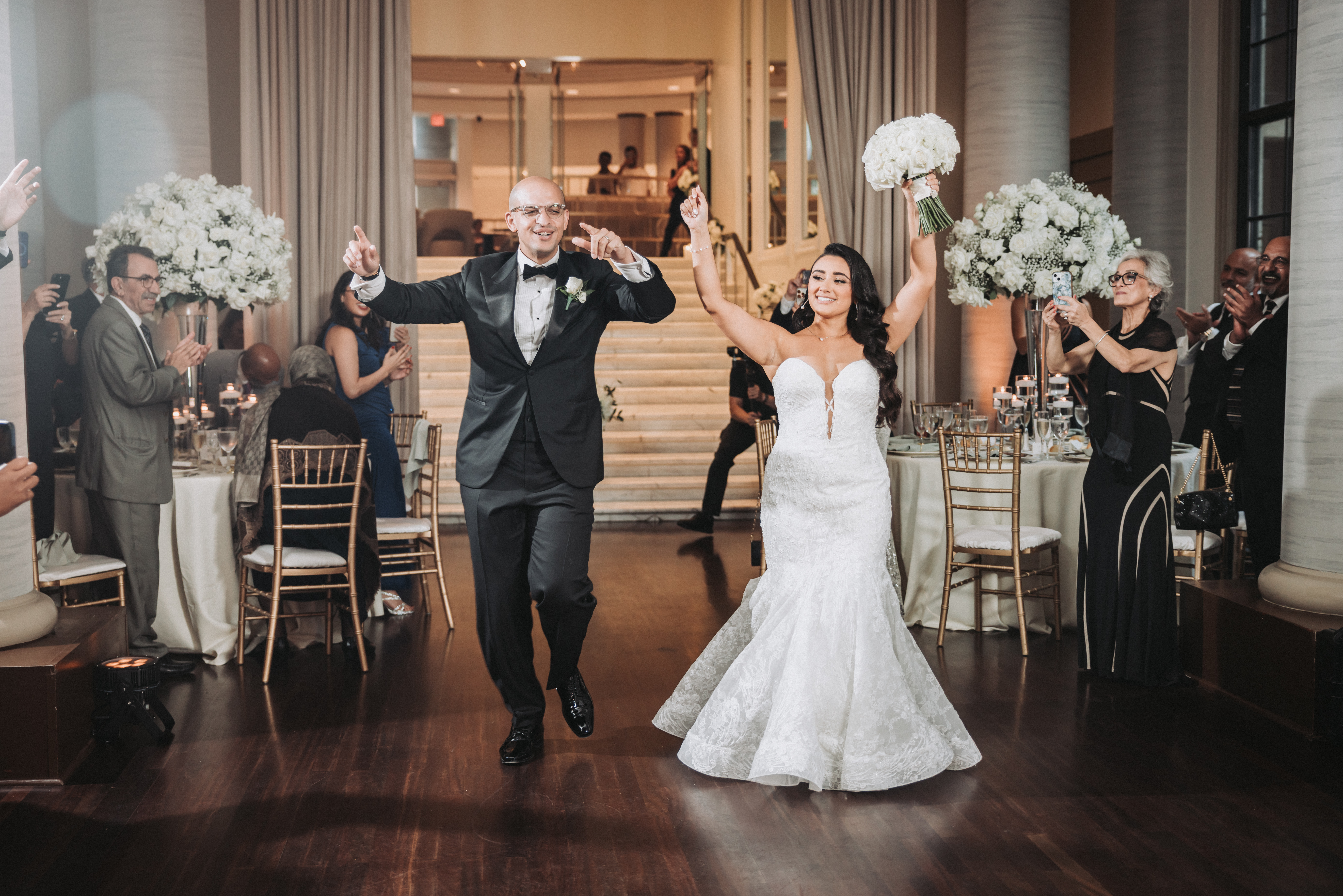 Bride and bridesmaids portrait