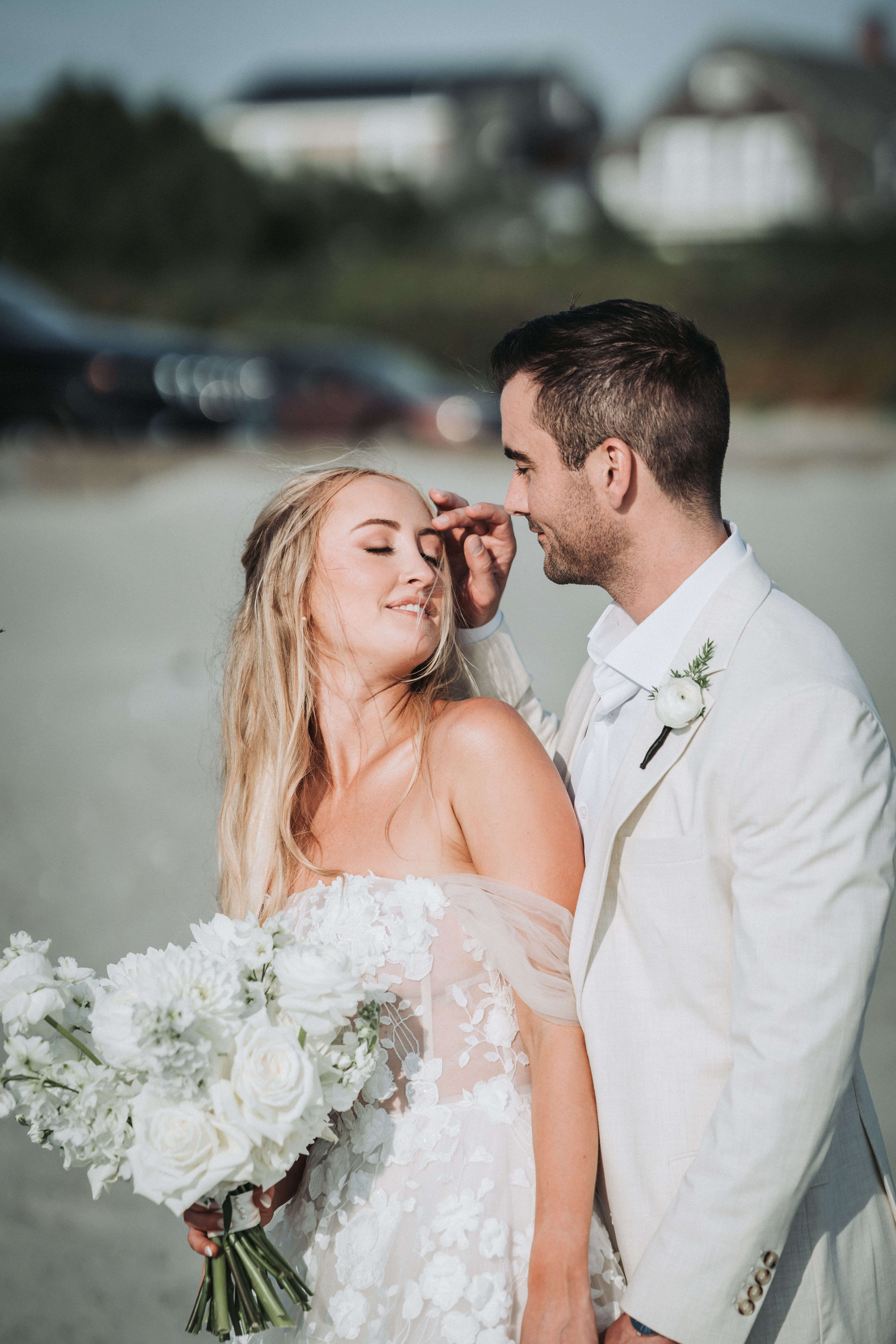 Quiet moment between vows