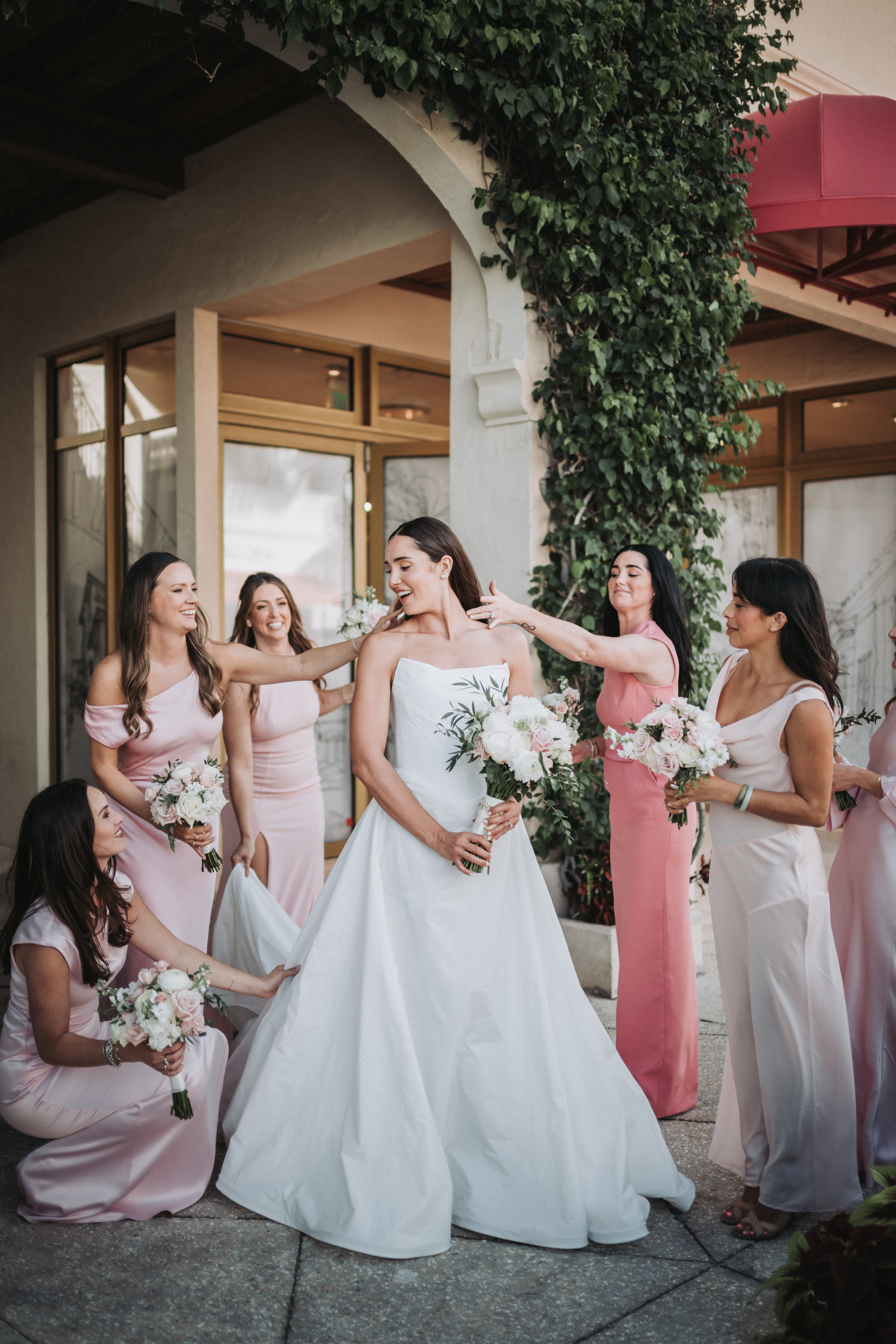 The kiss at Villa Woodbine — Miami, Florida wedding photography