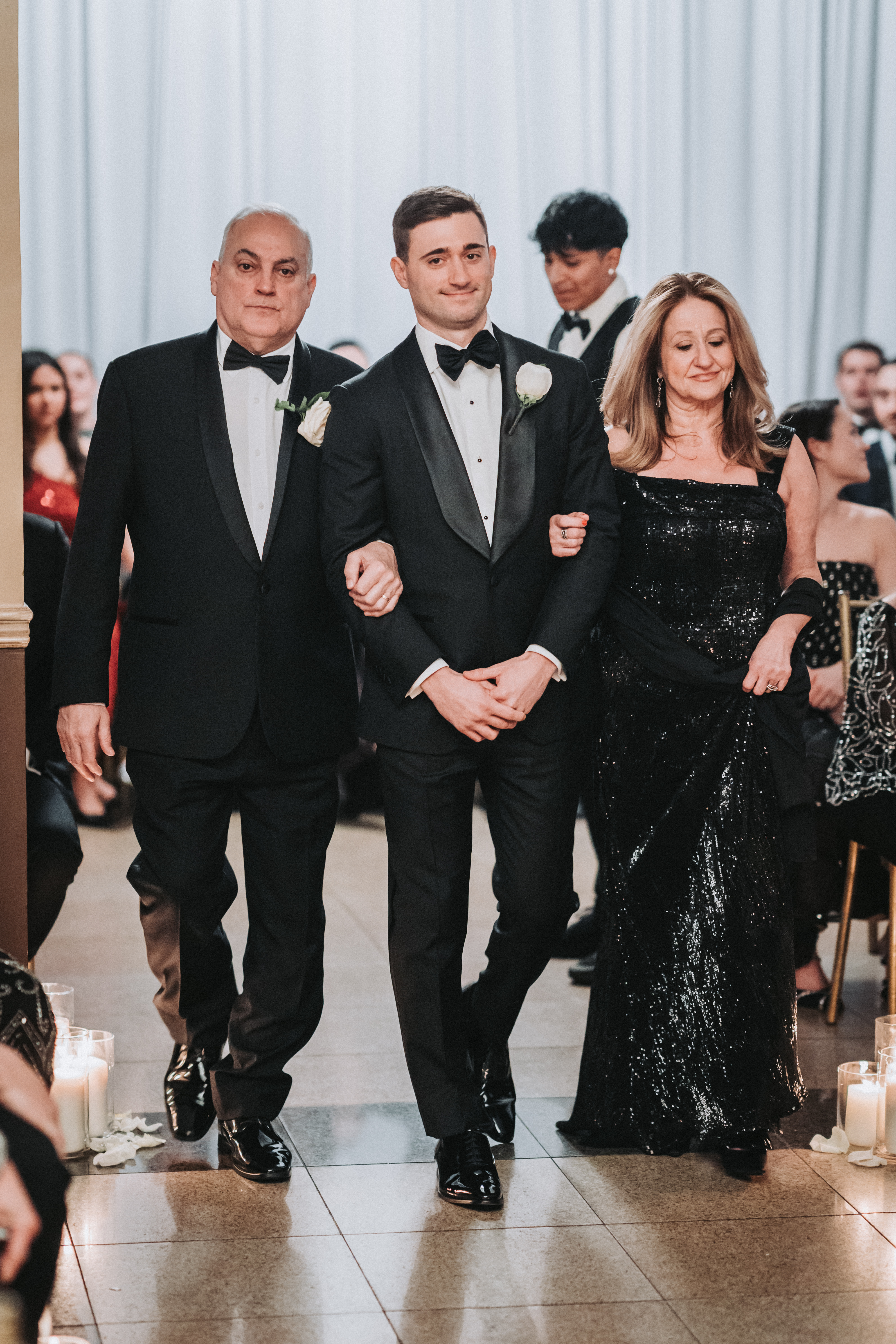 Night, under the lights at The Plaza Hotel — New York, New York wedding photography