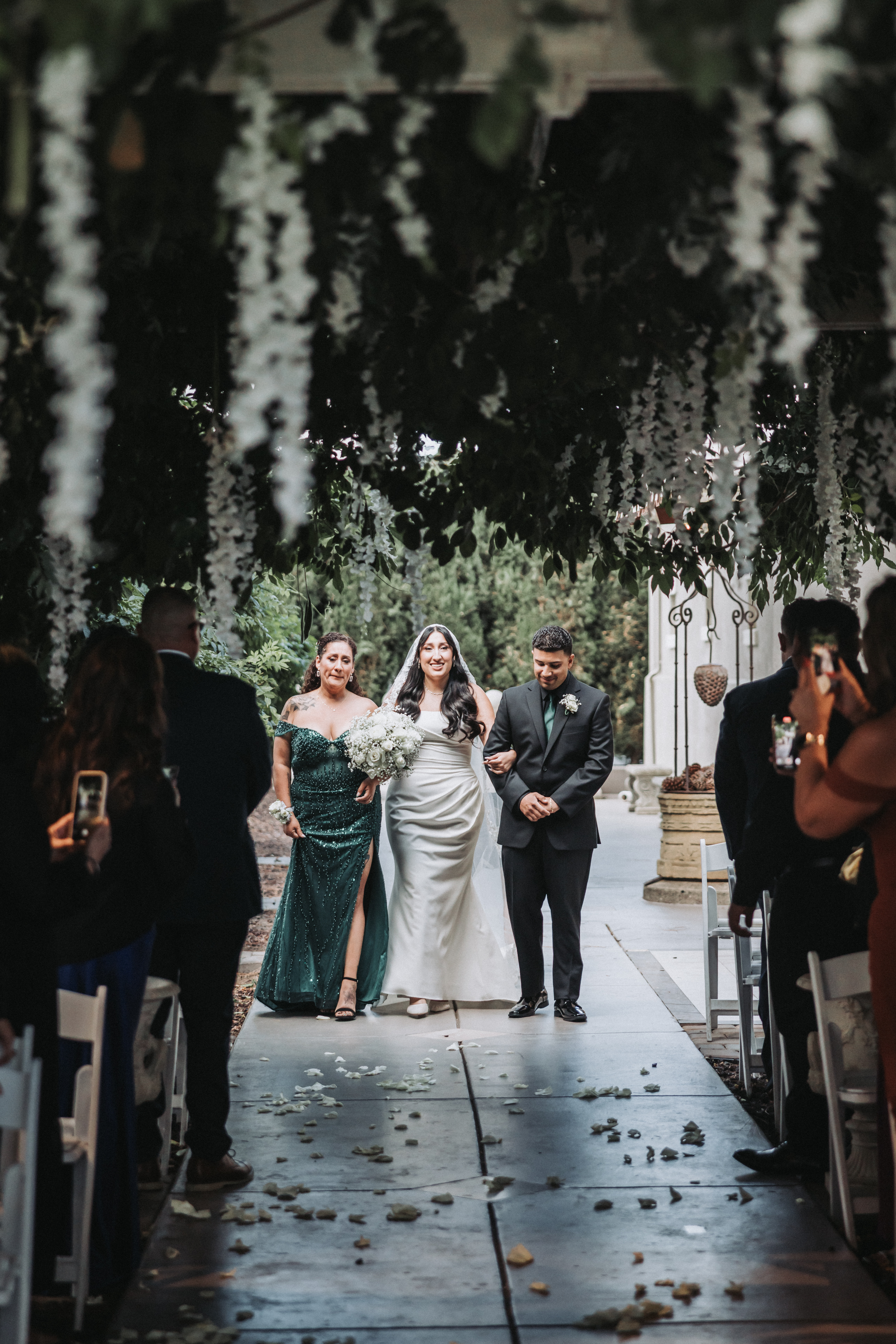 The recessional at The Fairmont Heritage Place Ghirardelli Square — San Francisco, California wedding photography