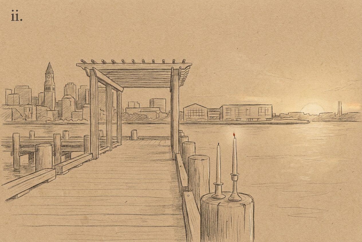 Piers Park — wedding location, EAST BOSTON · 1995