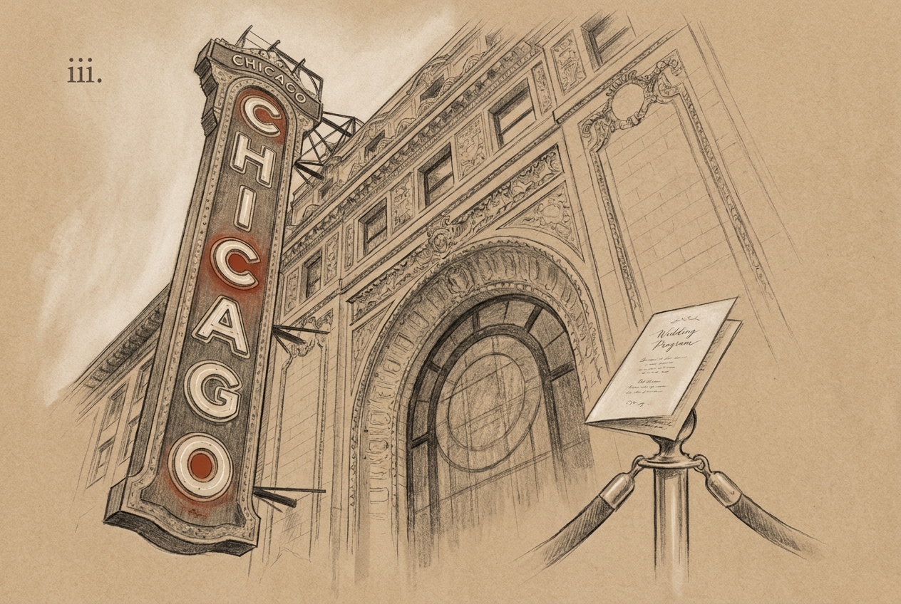 The Chicago Theatre — wedding location, THE LOOP · 1921
