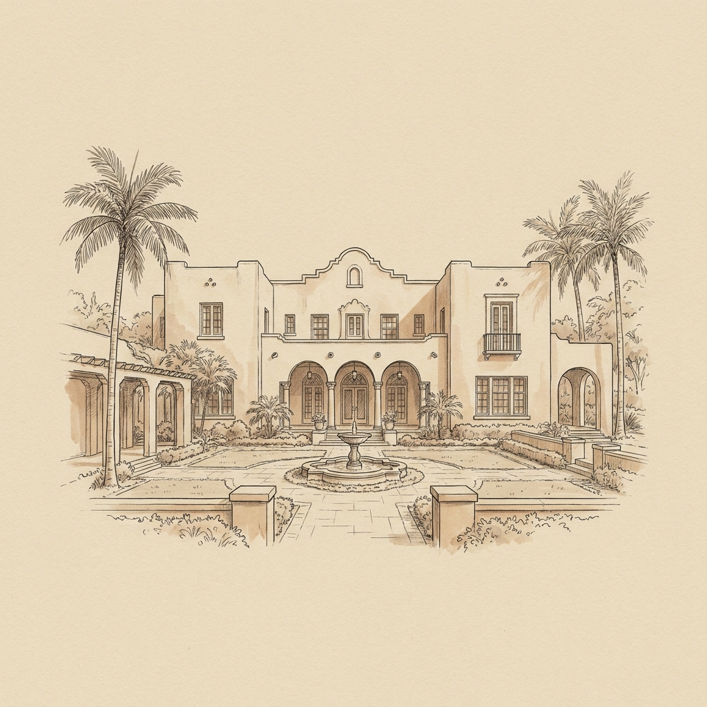 Curtiss Mansion — wedding photography venue, Miami