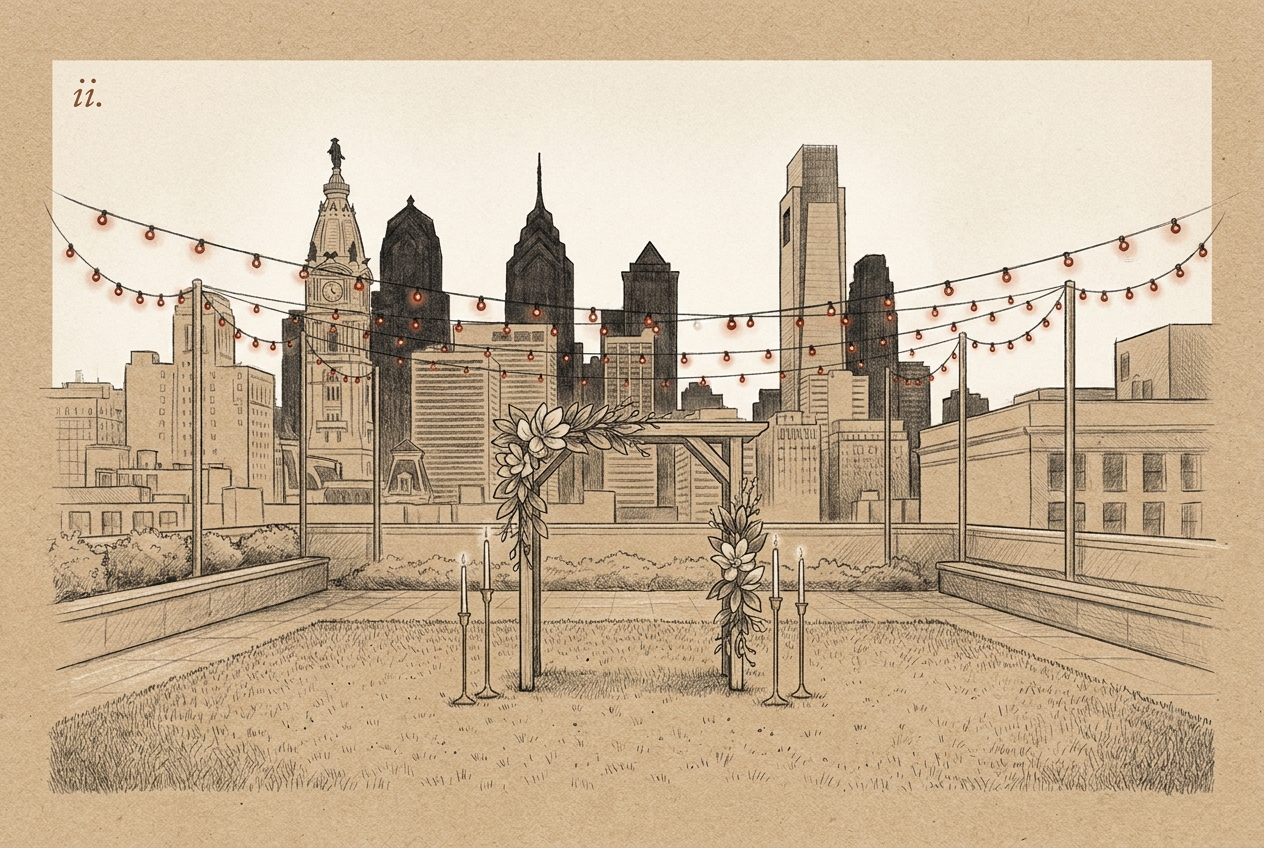 Cira Green — wedding location, UNIVERSITY CITY · 2015