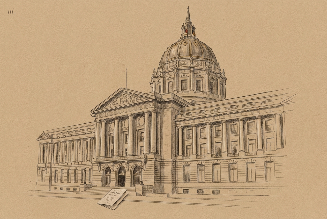 San Francisco City Hall — wedding location, CIVIC CENTER · 1915
