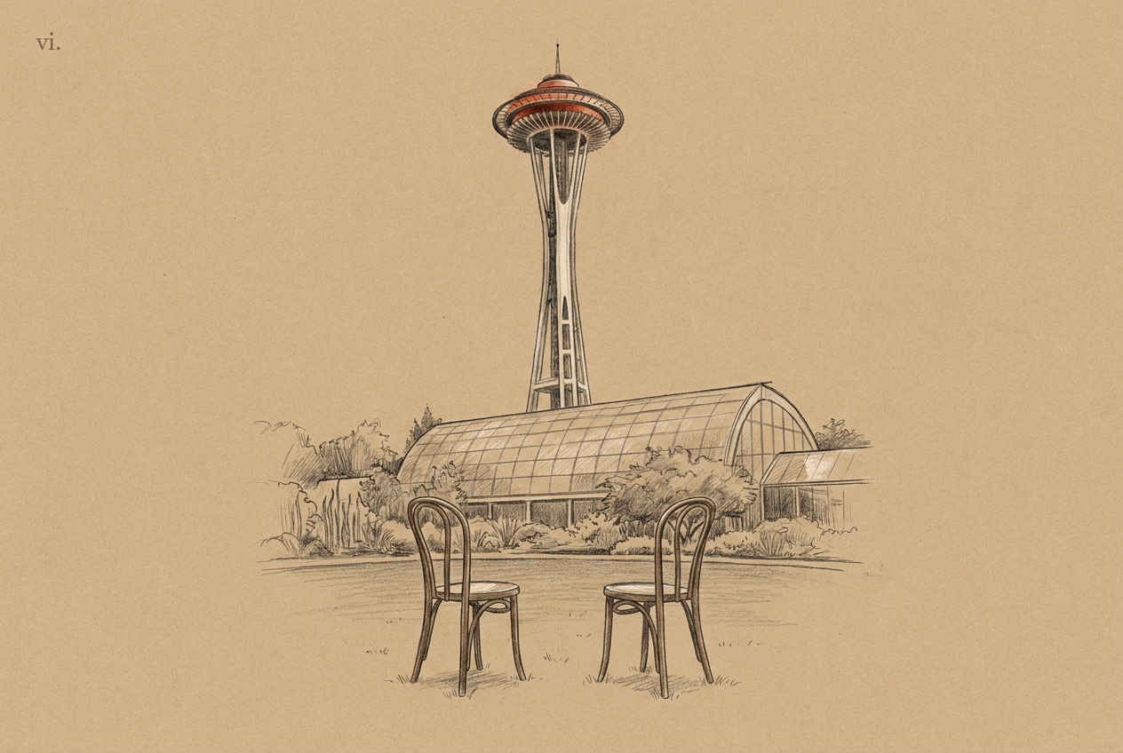 Chihuly Garden & the Space Needle — wedding location, SEATTLE CENTER · 1962