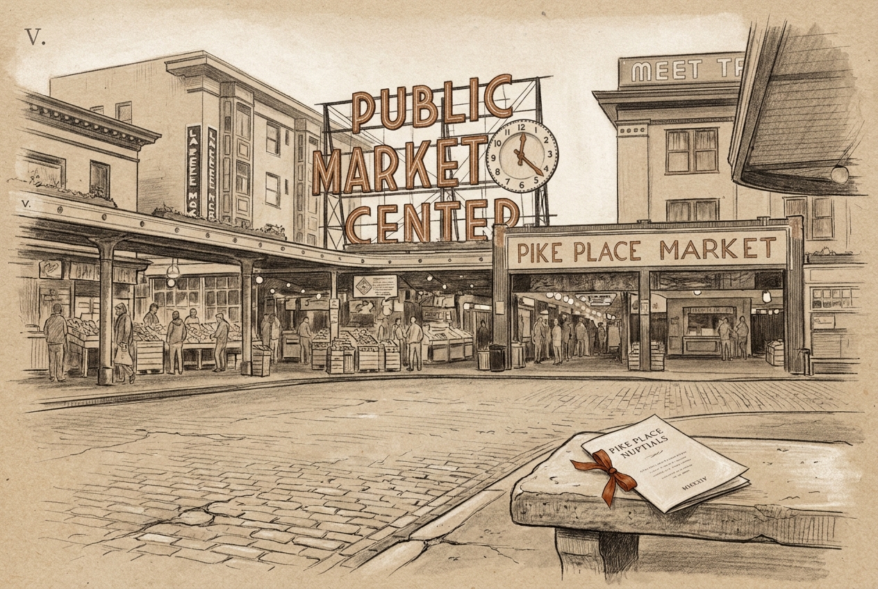 Pike Place Market — wedding location, DOWNTOWN · 1907